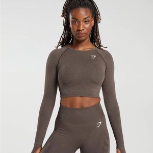 Gym shark Vital seamless 2.0 Long sleeve Crop Top